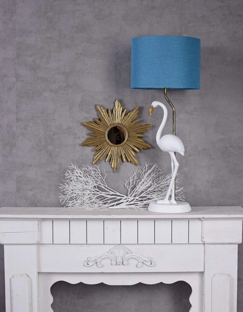 Настольная лампа Palazzo Flamingo cw172 65 см без лампы Белая, фото №5