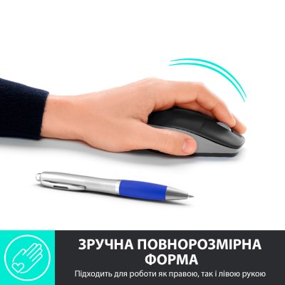 Мышка Logitech M190 Mid Grey (910-005906), фото №2