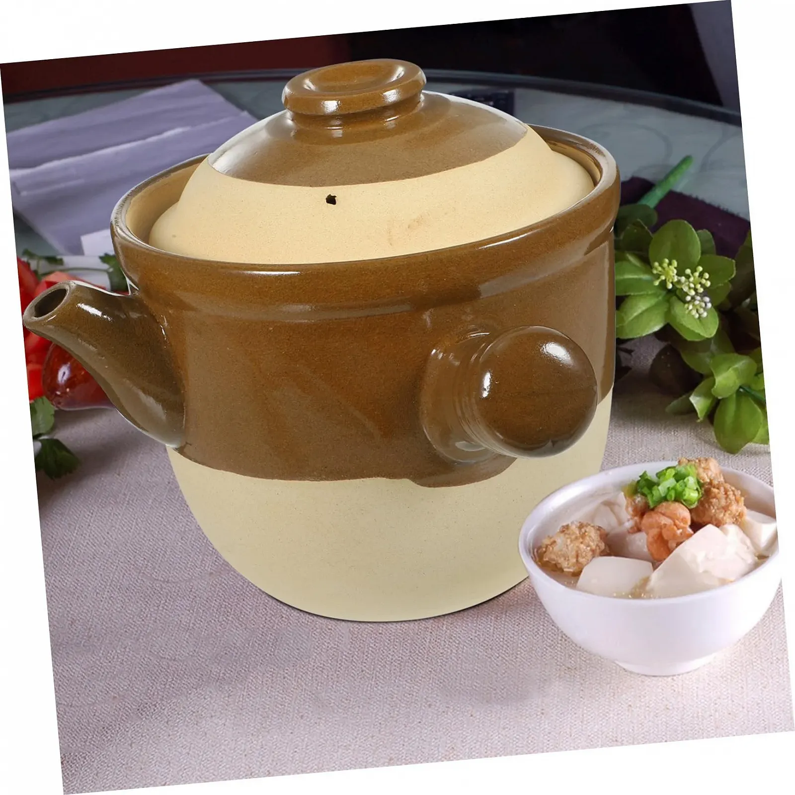 Глиняний горщик Традиційний Термостійкий Антипригарний для ліків та кухні, фото №9