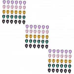 Пришивні стрази Крапля Води Форма Краплі для Одягу Кришталеві скляні з кігтиками 150 шт - Фото 1