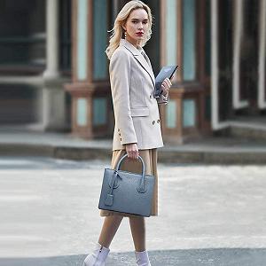 Сумка NICOLE & DORIS Shopper Жіноча Штучна шкіра Сірий / синій, L synthetic.ua - Фото 1