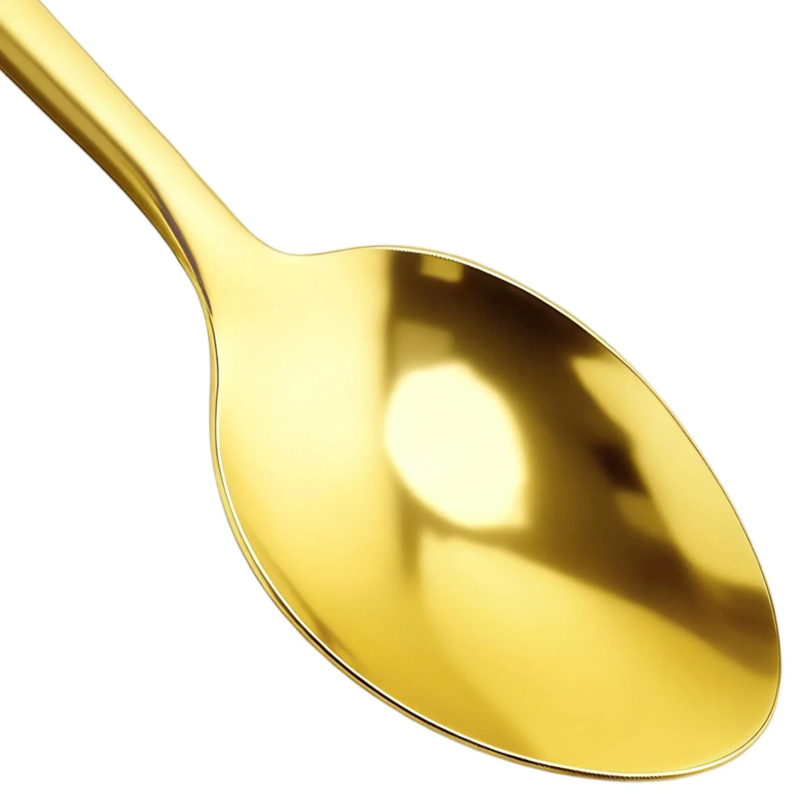 Набір чайних ложок з нержавіючої сталі, 30 шт, Золотий, 13.5 см, фото №3