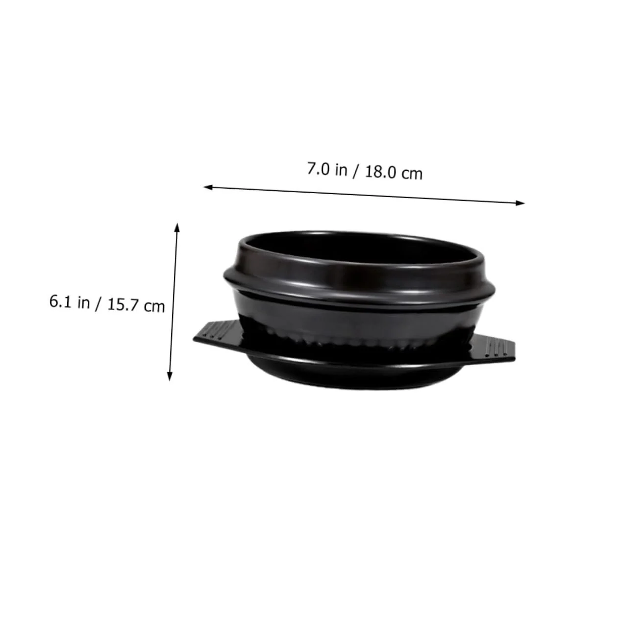 Горшок для запекания керамический с подставкой термостойкий антипригарный, фото №2