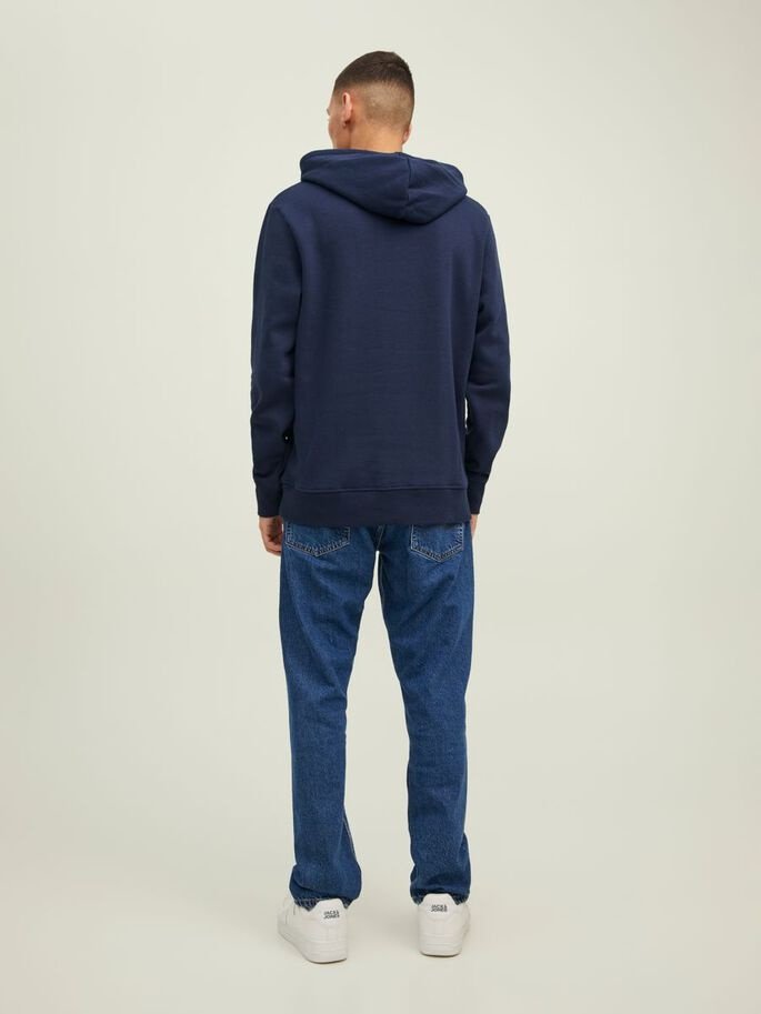 Худі JJSTAMP SWEAT HOOD 12211551-Navy Blazer Jack&Jones Темно-синій M, фото №2