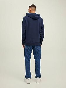 Худі JJSTAMP SWEAT HOOD 12211551-Navy Blazer Jack&Jones Темно-синій XXL synthetic.ua - Фото 1