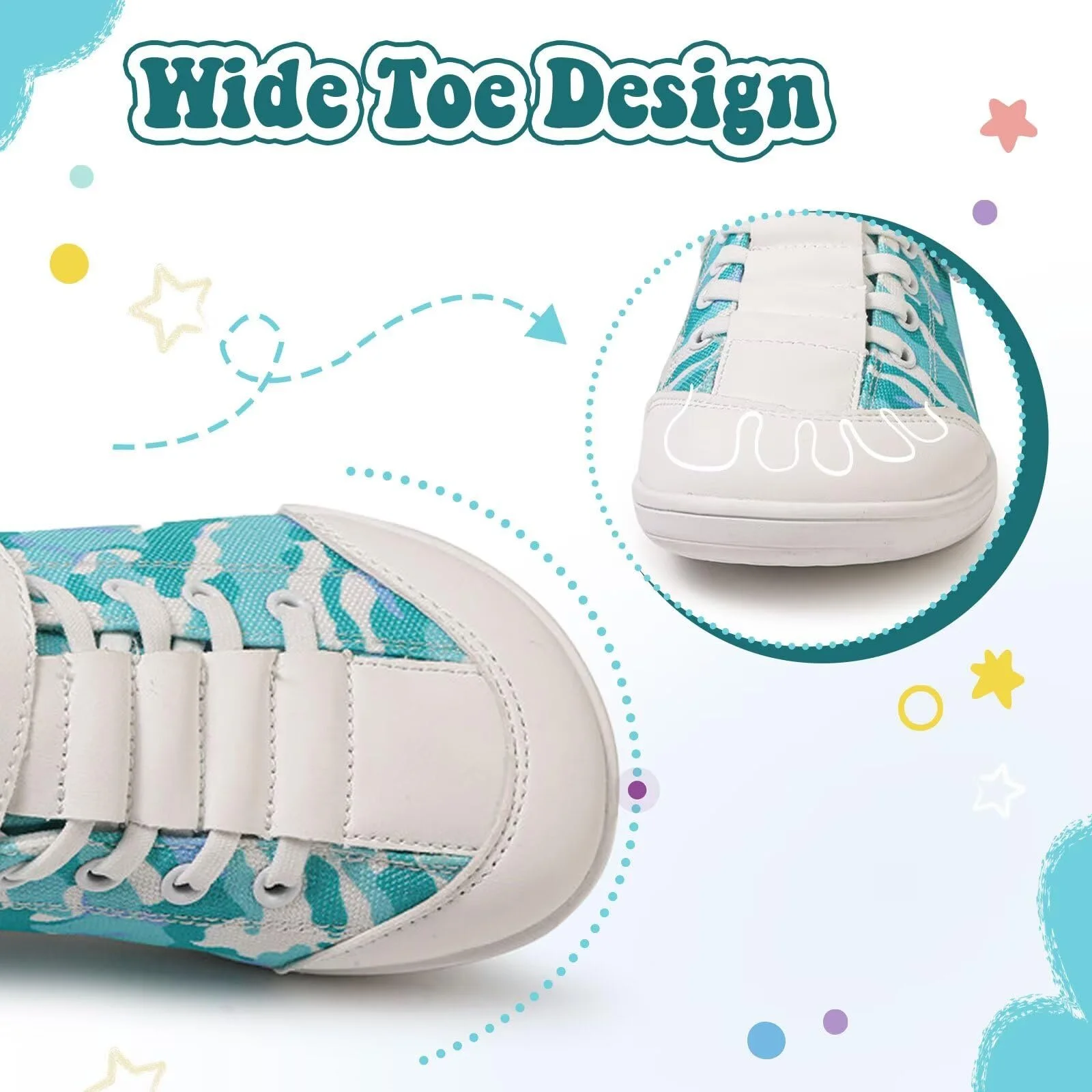Босоножки Детские Унисекс Босоножки и девочек Широкий носок Минималистичные нескользящие Кроссовки для ходьбы Trail Running Shoes, фото №4