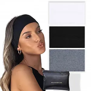 Набор широких повязок на голову (3 шт.), эластичные - Фото 1