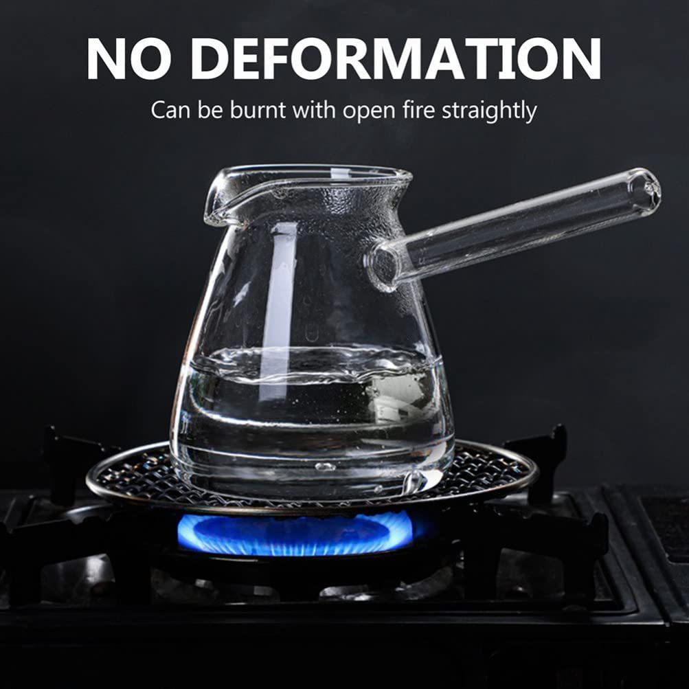 Турка Cabilock Індукційна 450 мл Скло Прозора з ручкою, глечик для кави, фото №5 Турка Cabilock Індукційна 450 мл Скло Прозора з ручкою, глечик для кави, фото №5