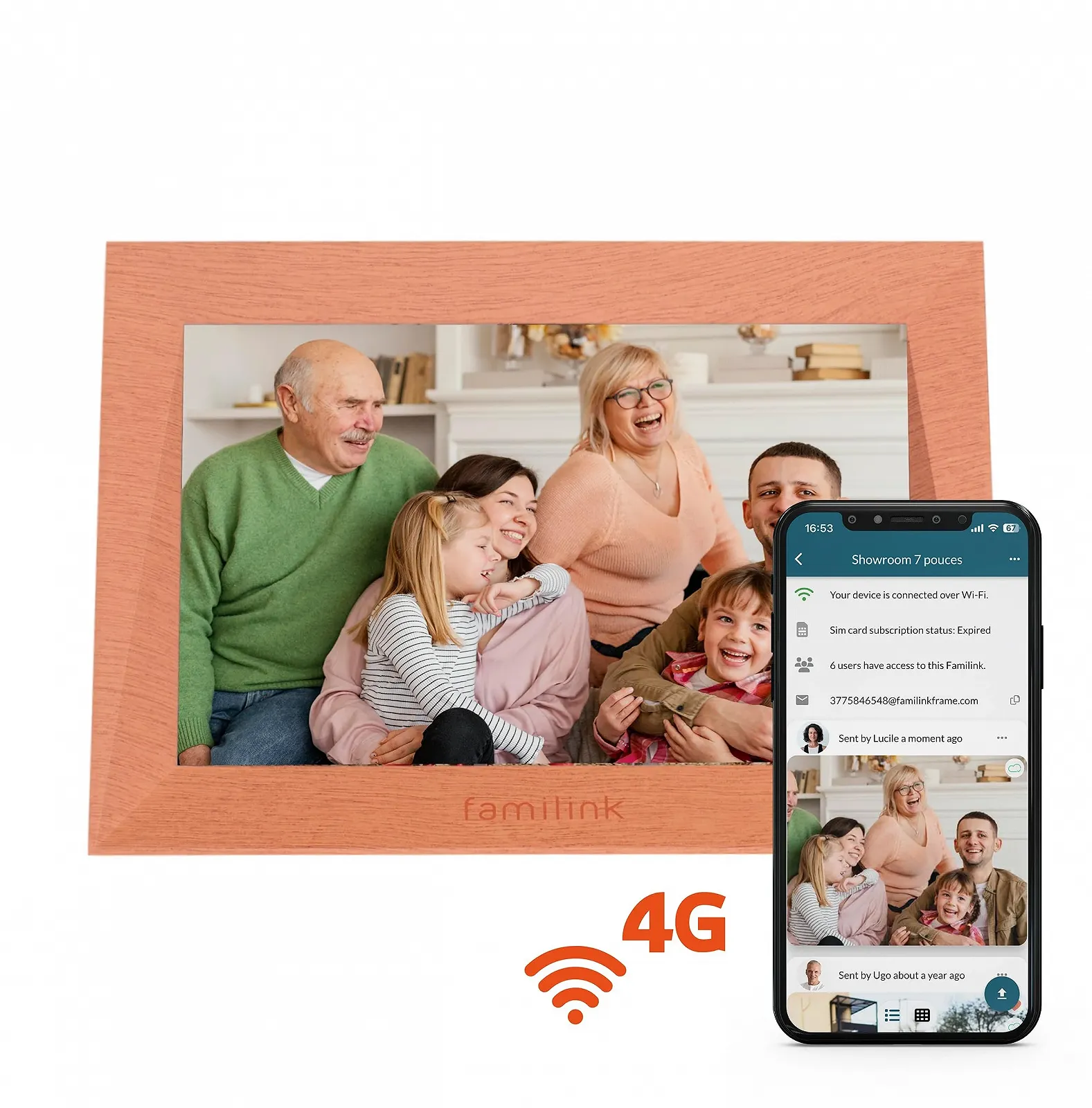 Цифровая фоторамка 10" 4G WiFi, фото №2