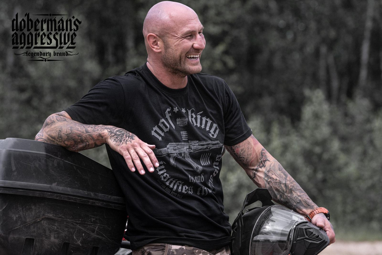Мужская футболка черная Dobermans Aggressive Weapons TS243BK XXXL, фото №6