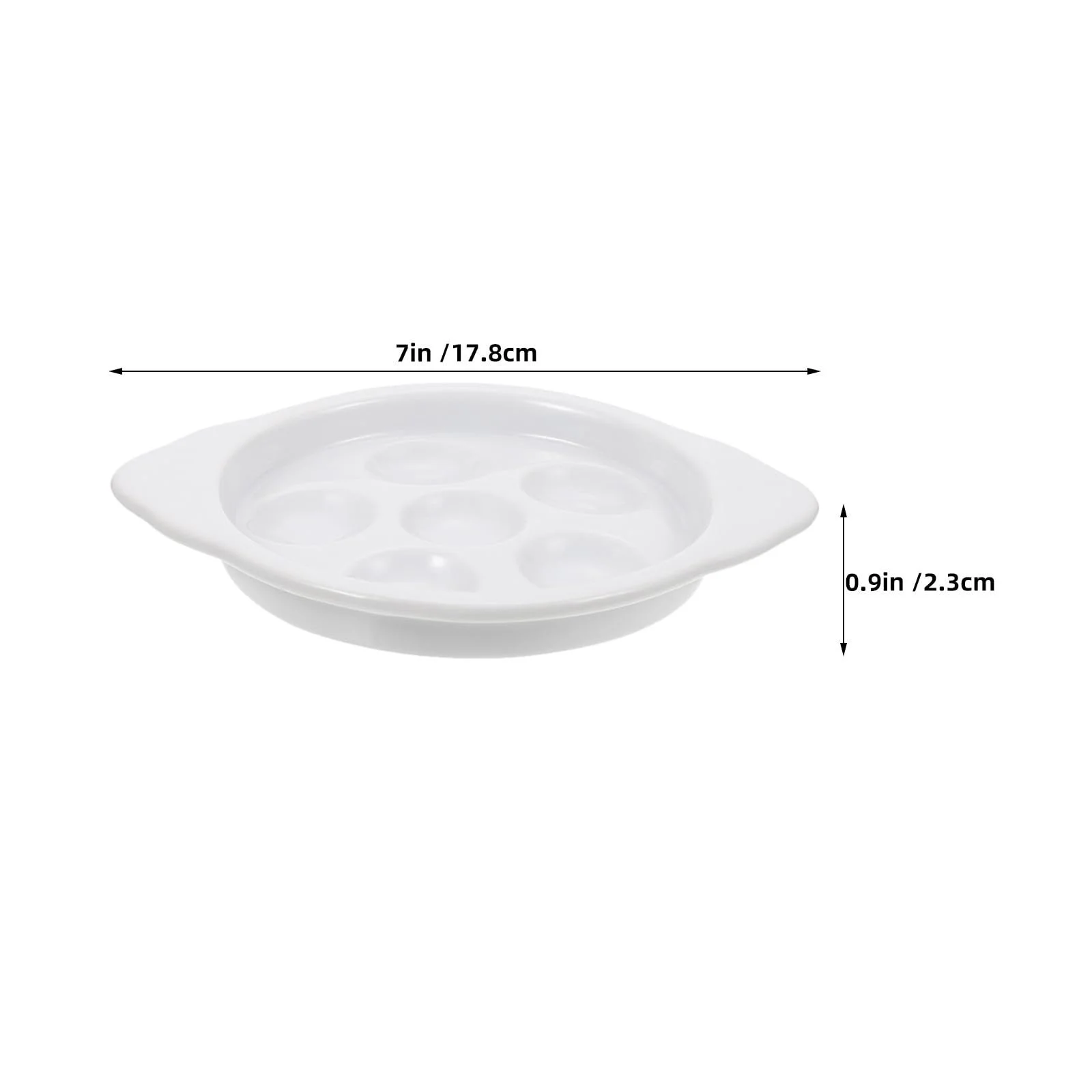 Набор посуды для подачи улиток GLEAVI 4 предмета керамический 17,8 cm французская форма для запекания белый, фото №4