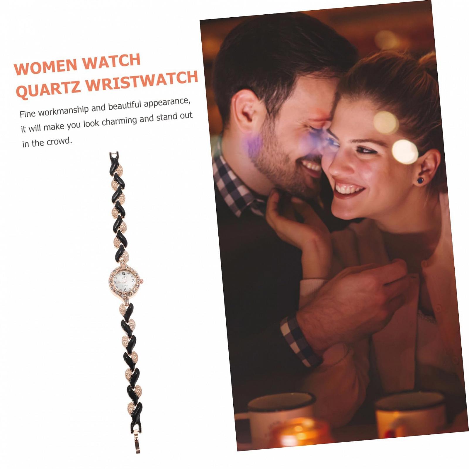 Часы кварцевые LIFKOME Женские, Черный, черный, фото №4