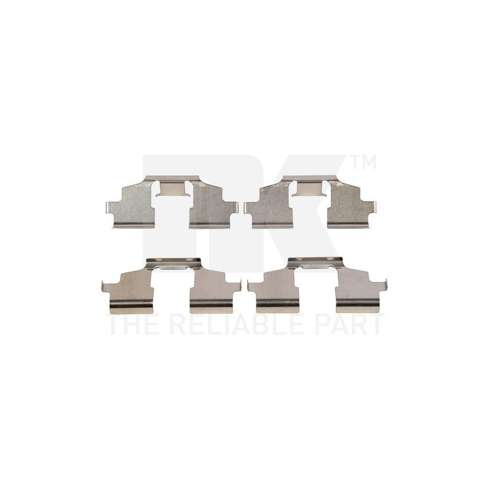 Комплект аксесуарів, гальмівні колодки NK 7940675, передній міст, фото №1 Комплект аксесуарів, гальмівні колодки NK 7940675, передній міст, фото №1