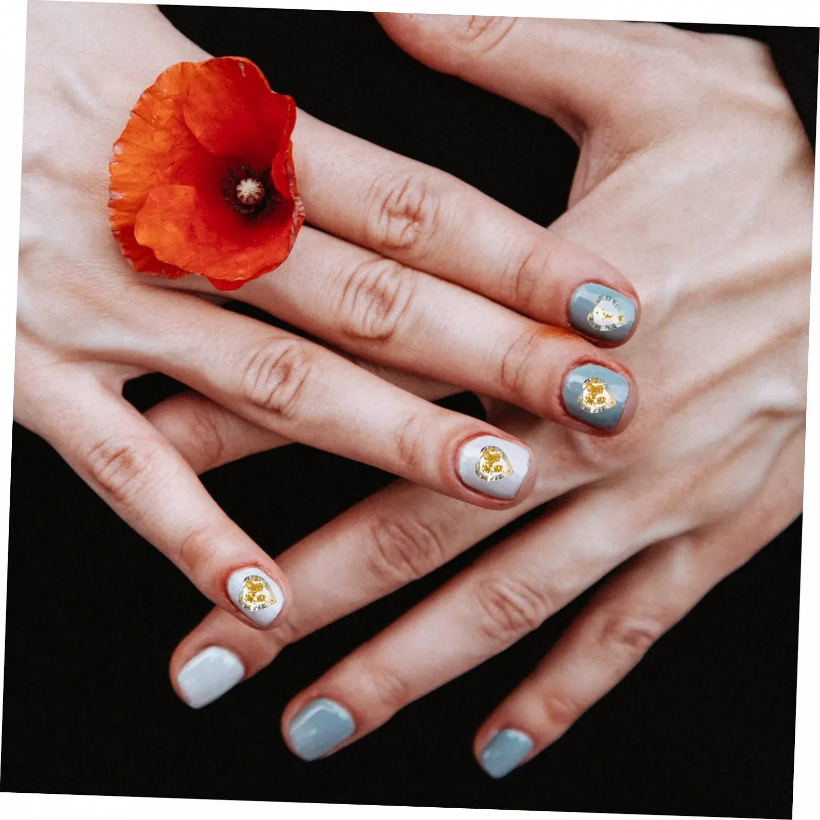 Набор для ногтей Healvian 200 шт. украшения для ногтей стекло 3d, фото №8