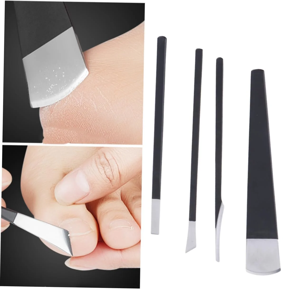 Набор для педикюра Healvian, 4 инструмента, черный, фото №8 Набор для педикюра Healvian, 4 инструмента, черный, фото №8