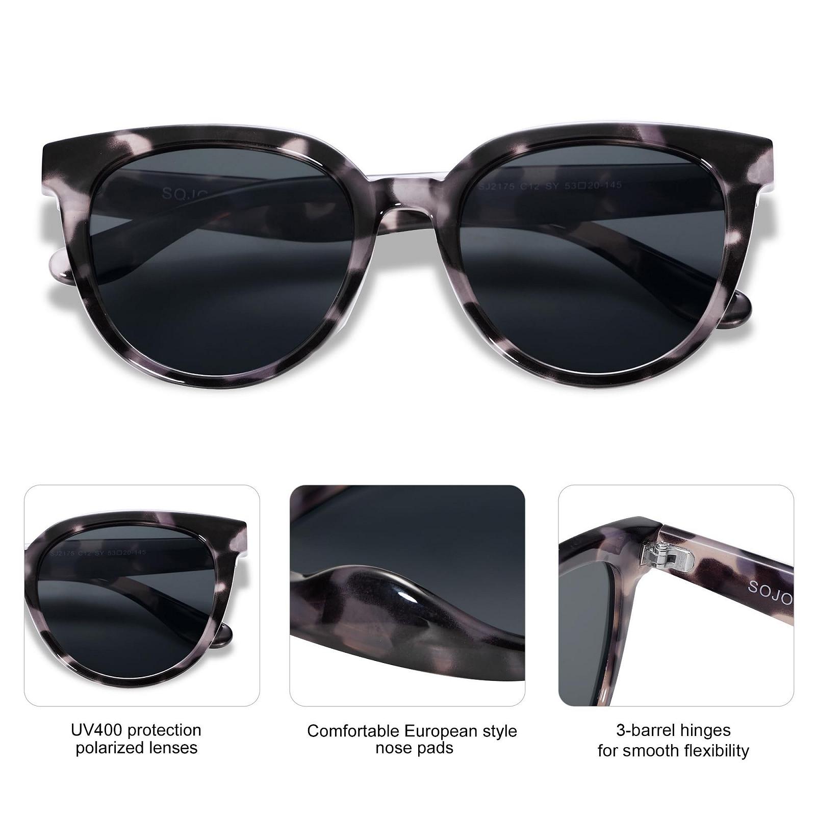 Сонцезахисні окуляри Круглі Поляризовані SOJOS Класичний Ретро Стиль UV400 SJ2175, фото №4 Сонцезахисні окуляри Круглі Поляризовані SOJOS Класичний Ретро Стиль UV400 SJ2175, фото №4