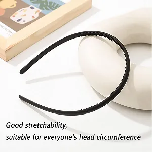Обруч для волос Пластиковый Черный, набор из 3 штук synthetic.ua - Фото 1