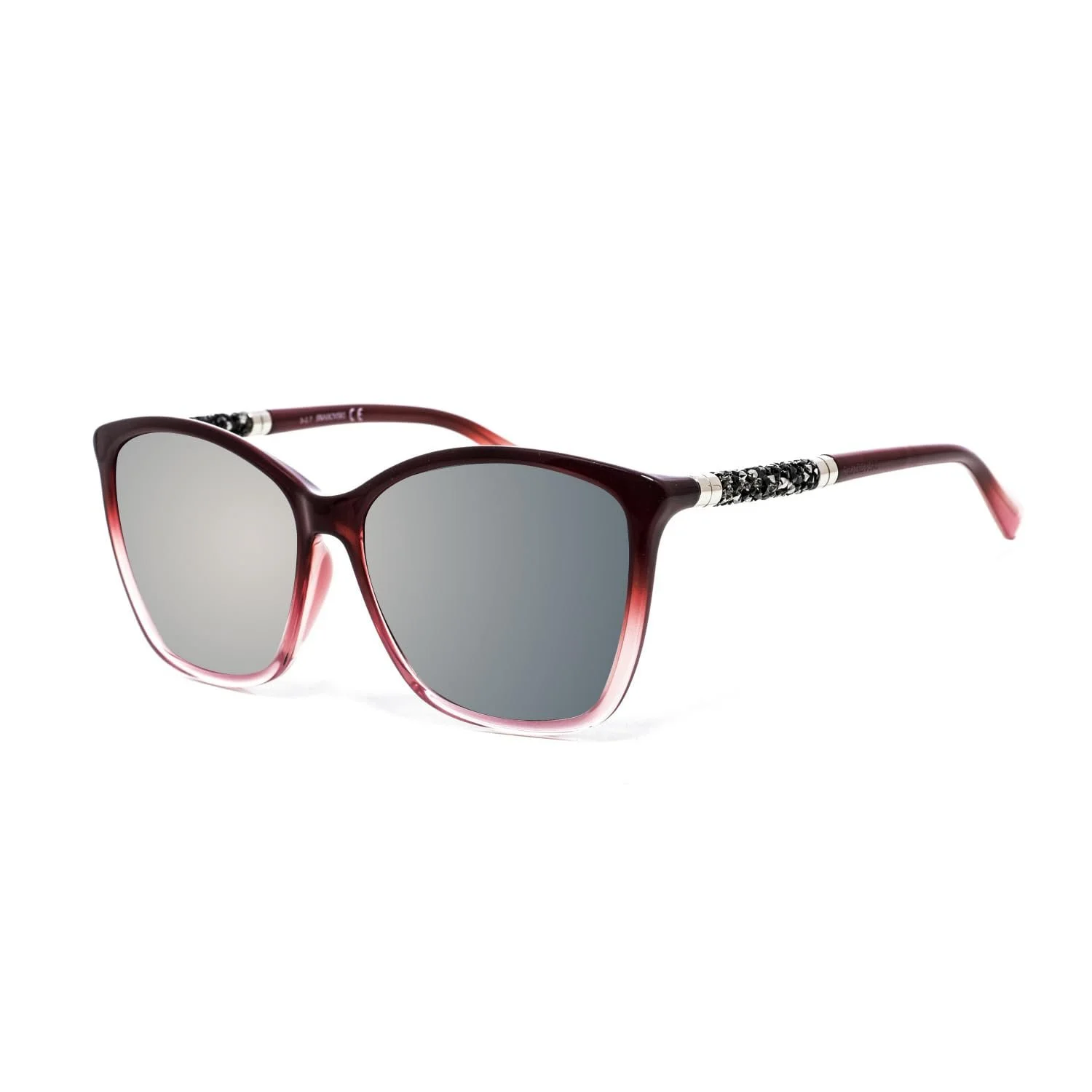 Сонцезахисні окуляри Swarovski SK0185-D 69C Shiny Bordeaux 59/15, Фіолетовий, фото №2