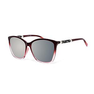 Сонцезахисні окуляри Swarovski SK0185-D 69C Shiny Bordeaux 59/15, Фіолетовий synthetic.ua - Фото 1