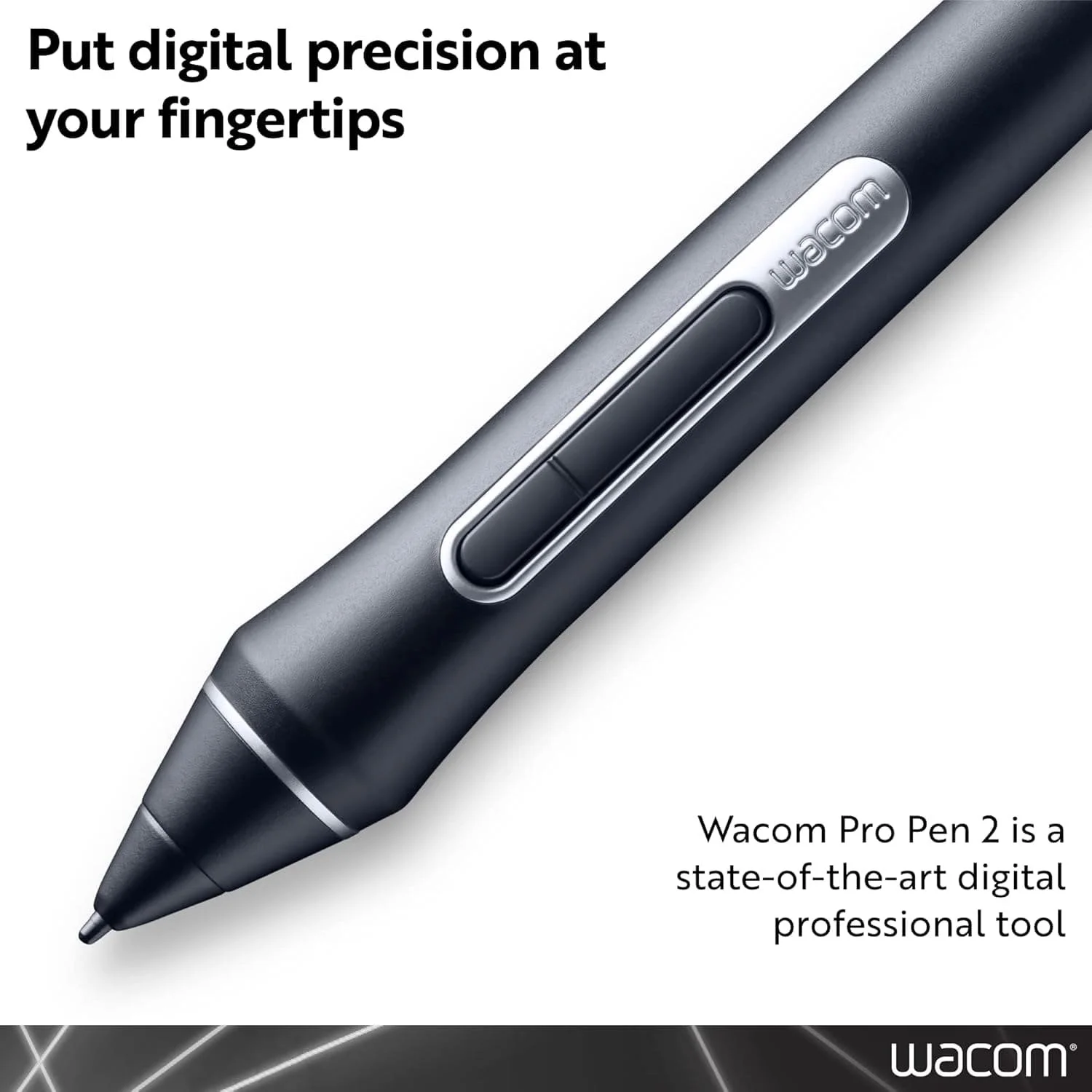 Перо стілус Wacom Pro Pen 2 KP504E Black, фото №2