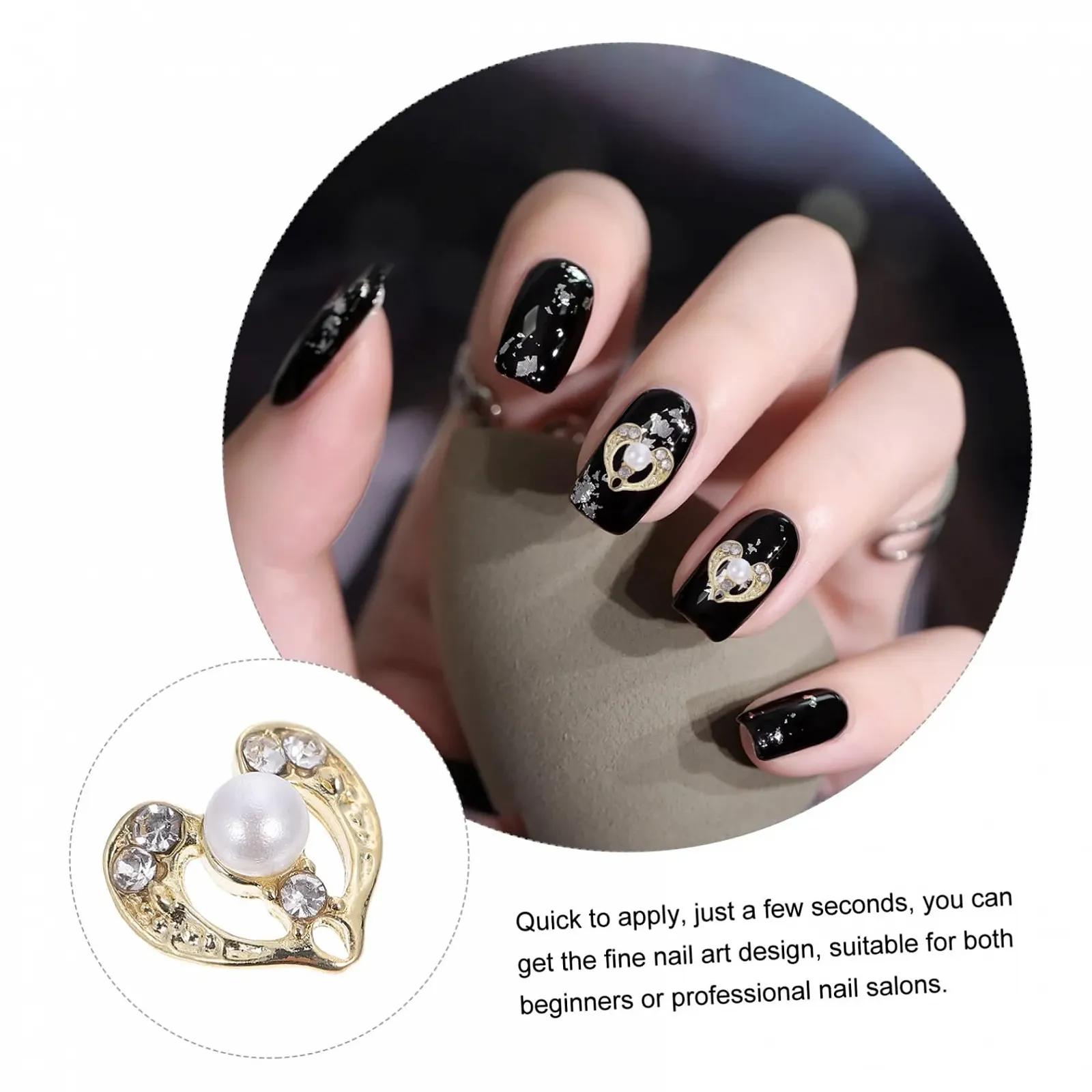 Украшения для ногтей (12 шт.) Жемчуг, Маникюрные украшения, фото №7