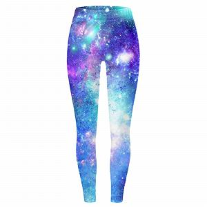 Легінси Party Outfit Жіночі Сексуальні з принтом Galaxy Зручні Обтягуючі Фітнес-Для йоги, бігу та повсякденного життя Піжама Різдво Молодіжні synthetic.ua - Фото 1
