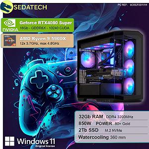 ПК Sedatech Advanced Gaming Water Cooling AMD Ryzen 9 5900X RTX4080 Super 32GB RAM 2TB SSD M.2 Windows 11 synthetic.ua - Фото 1