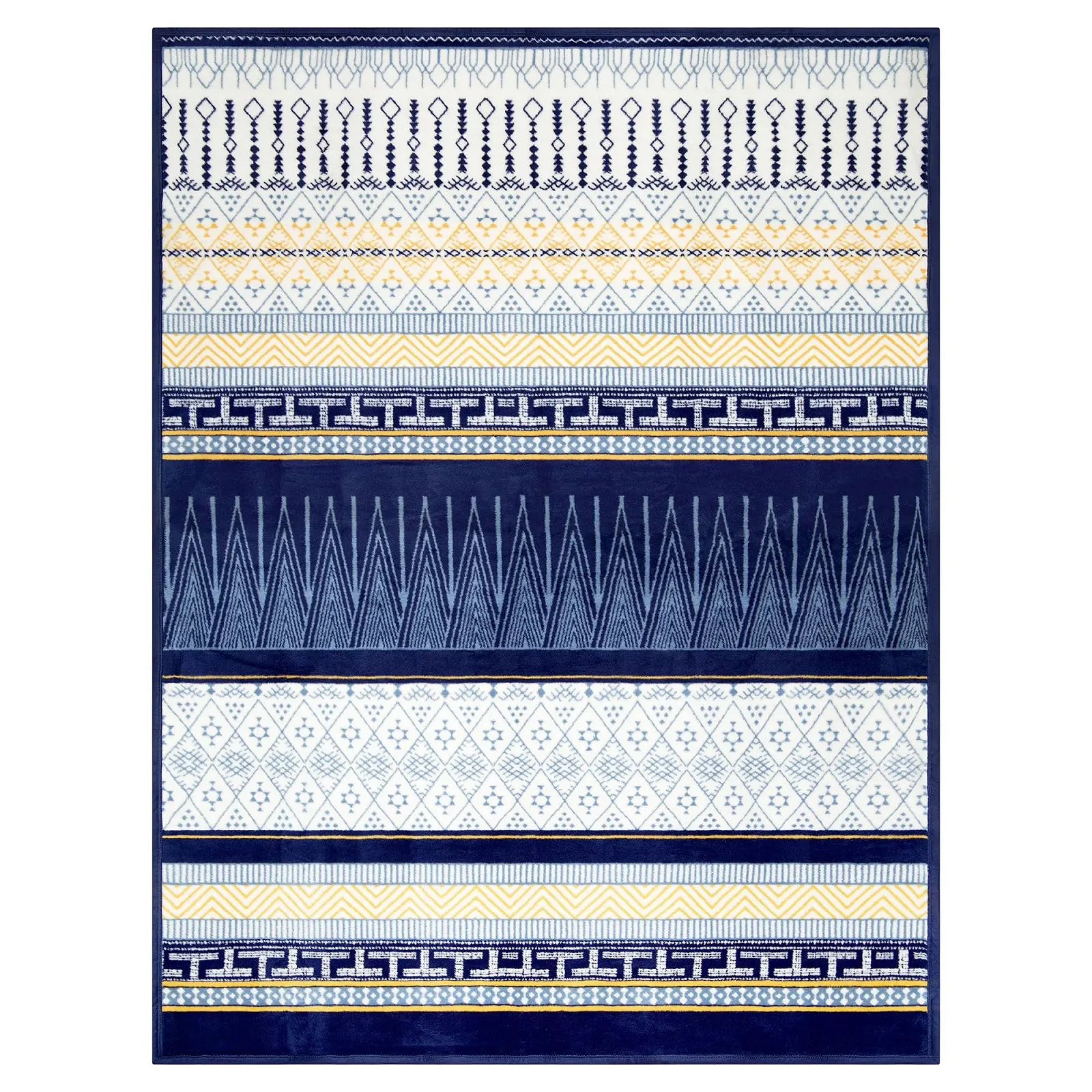 Одеяло BOHORIA Cosy Cotton Cuddly, 150 x 200 см, Пушистое зимнее одеяло для дивана, кресла и кровати, Шерстяное одеяло Tree, Одеяло для дивана, Одеяло (Blue Manitoba), фото №2