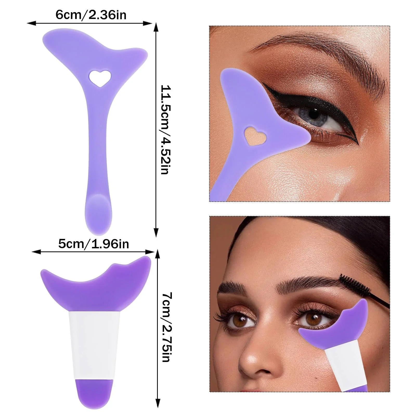 Трафарет Eyeliner Eye Make Up Aid Силиконовый 6-предметный набор, фото №2