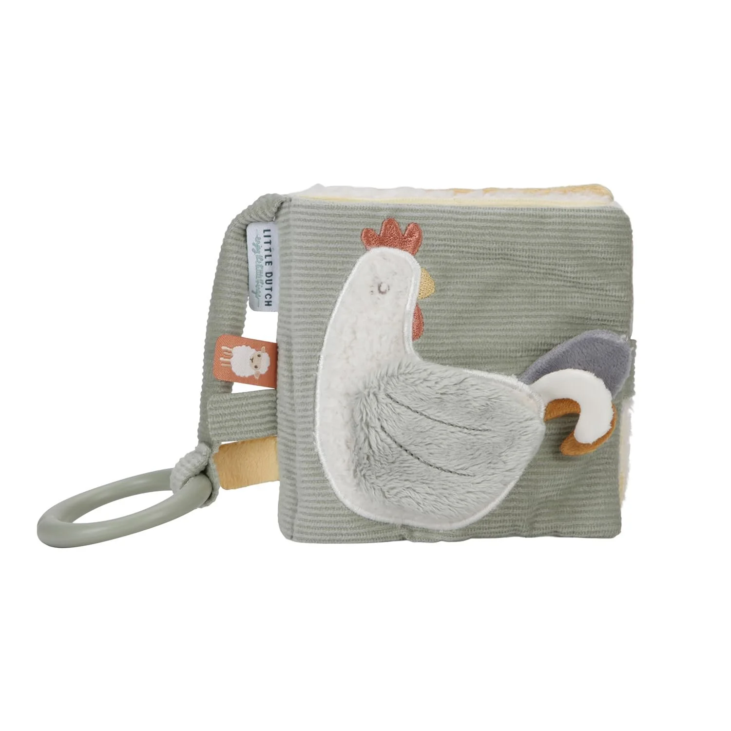 Тканинна Книжка для Коляски Little Dutch Little Farm 8819 Зелений, фото №1 Тканинна Книжка для Коляски Little Dutch Little Farm 8819 Зелений, фото №1