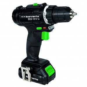 Дрель аккумуляторная Bavaria BCD 12/2 Li набор (12 В, максимальный крутящий момент 14 Нм, патрон 10 мм с двойной муфтой, 22 уровня крутящего момента, включен аккумулятор 1.5 Ач и зарядное устройство) - Фото 1