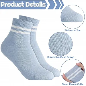 Шкарпетки Смугасті Бавовняні Спортивні 36-40, універсальний розмір synthetic.ua - Фото 1