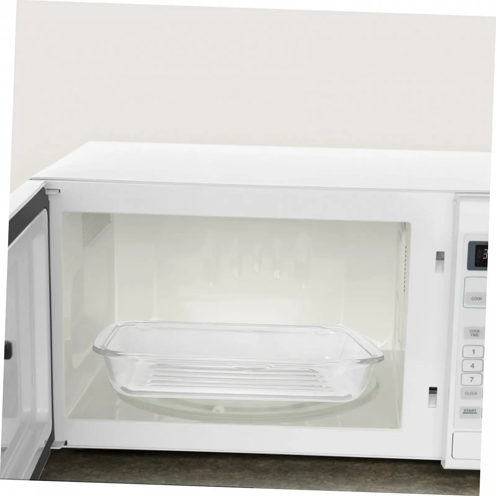 Форма для запікання велика термостійка скляна для духовки та мікрохвильової печі прозора, фото №4