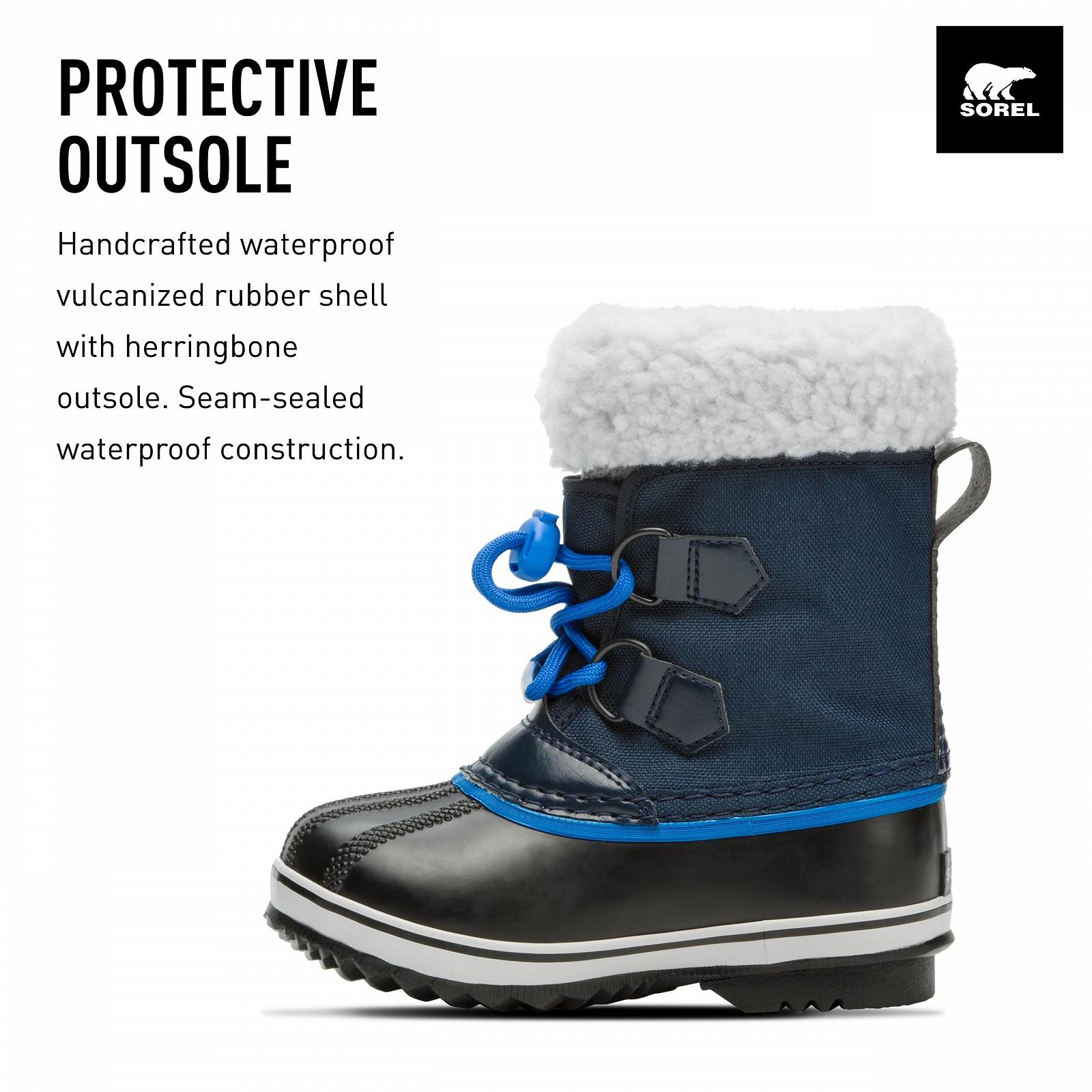 Зимние ботинки Unisex Sorel Kinder Yoot Pac Nylon Wp Водонепроницаемые, фото №3