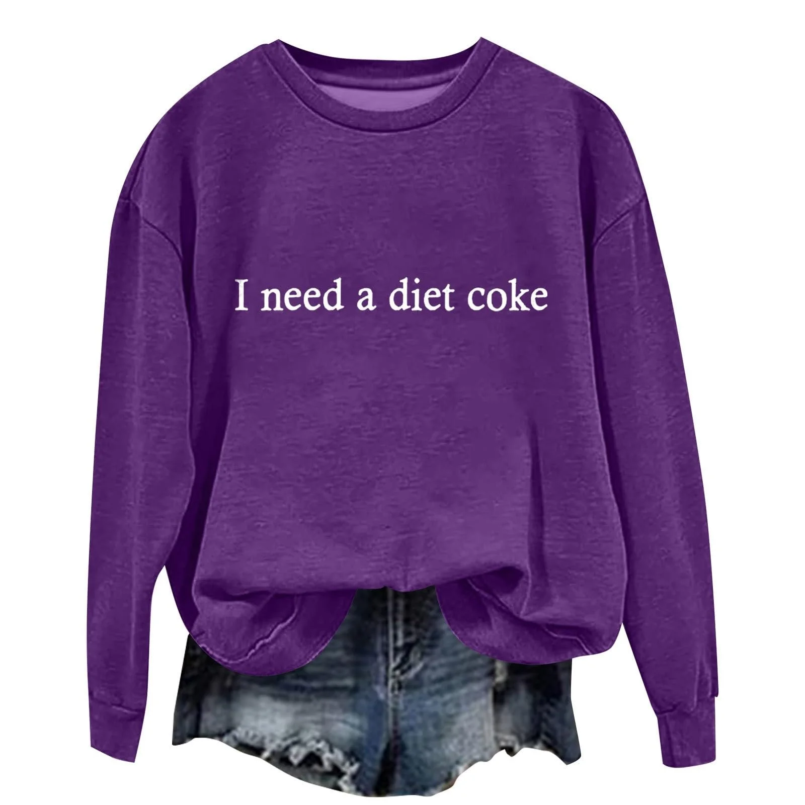 Женский свитшот без капюшона Однотонный с принтом буквы, фото №5 Женский свитшот без капюшона Однотонный с принтом буквы, фото №5