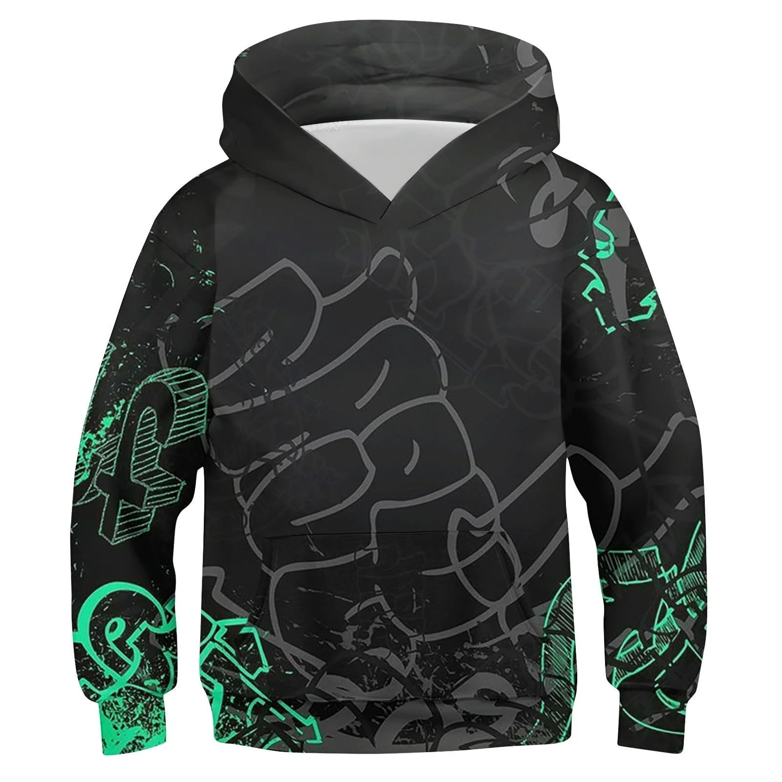 Худі Generisch Cool Colorful Graphic Print для хлопчиків, фото №1