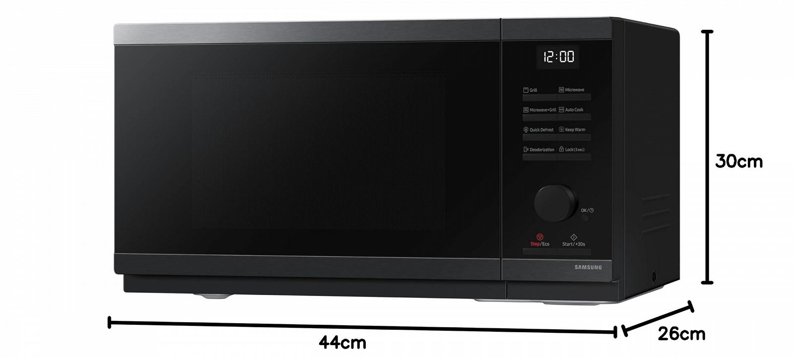 Микроволновая печь Samsung MG23DG4524AGE1 с грилем 23 л 800 Вт Черная, фото №6 Микроволновая печь Samsung MG23DG4524AGE1 с грилем 23 л 800 Вт Черная, фото №6