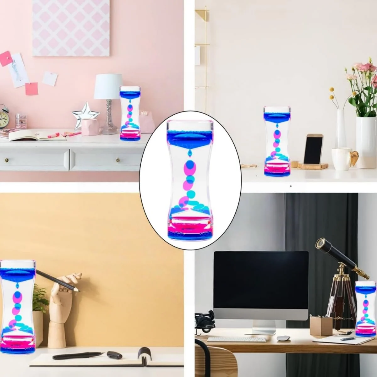 Рідинний пісочний годинник Drop Liquid Motion Bubble Timer (A), фото №4 Рідинний пісочний годинник Drop Liquid Motion Bubble Timer (A), фото №4