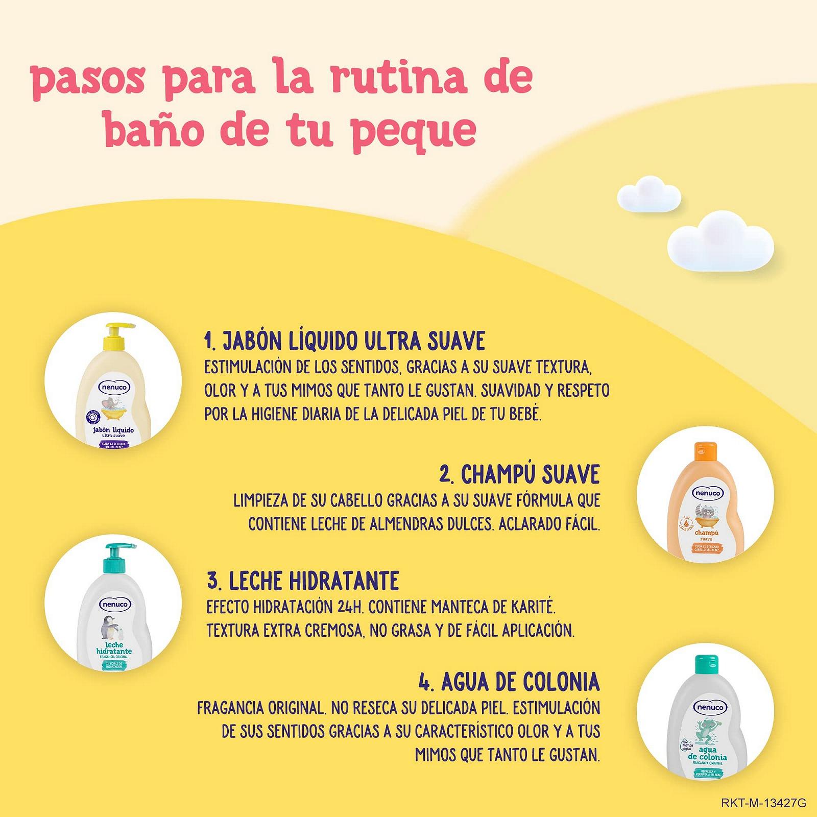 Гель для ванни Nenuco з молочком солодкого мигдалю для тіла та волосся 650 мл, фото №6