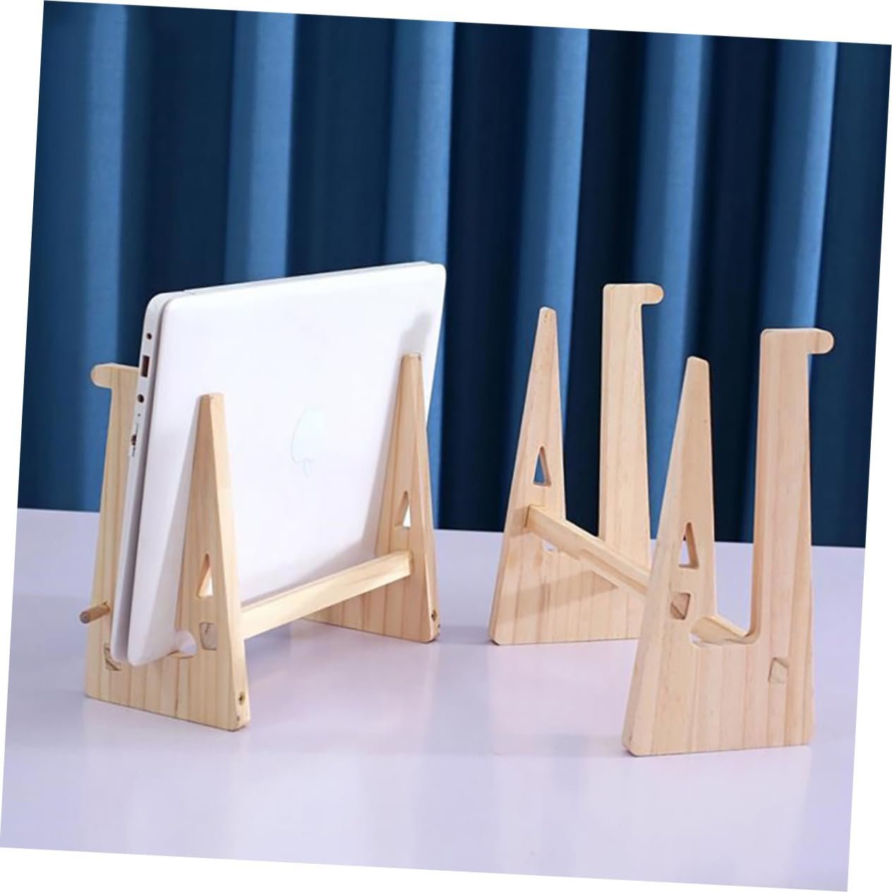 Подставка Деревянная Массивная Эргономичная для ноутбука, фото №5