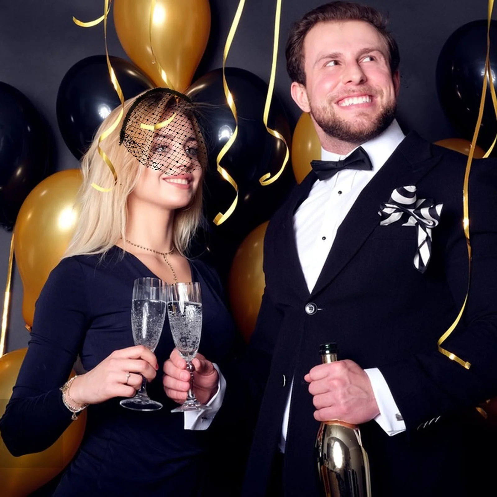 Обруч Fascinator Вуаль Сетка, фото №8