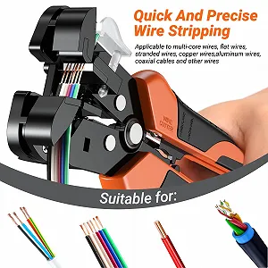 Стриппер Preciva автоматический для проводов 0.2-6 мм² с функцией обжима synthetic.ua - Фото 1