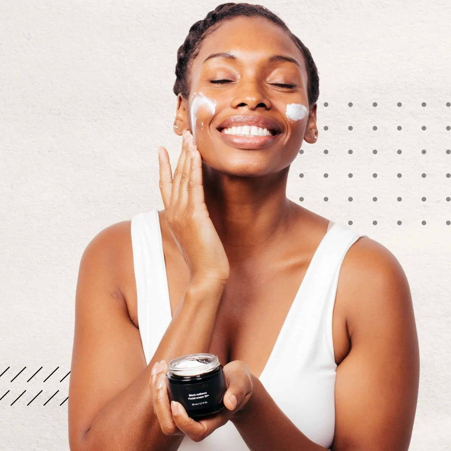 Денний крем AOKlabs Pure Life Black Radiance SPF 30 антивіковий із маслом ши, морингою та баобабом, фото №7 Денний крем AOKlabs Pure Life Black Radiance SPF 30 антивіковий із маслом ши, морингою та баобабом, фото №7