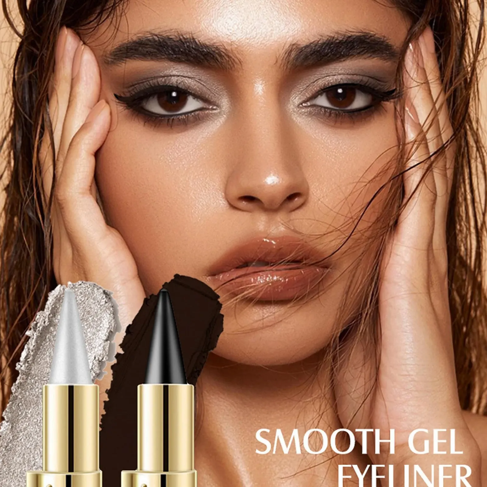 Карандаш для глаз SOCLING Ayky, кремовая, черный натуральный, 4 цвета, фото №2