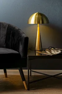 Настільна лампа Paco Home ретро E27 дерев'яна з тканинним абажуром сірий/білий synthetic.ua - Фото 1