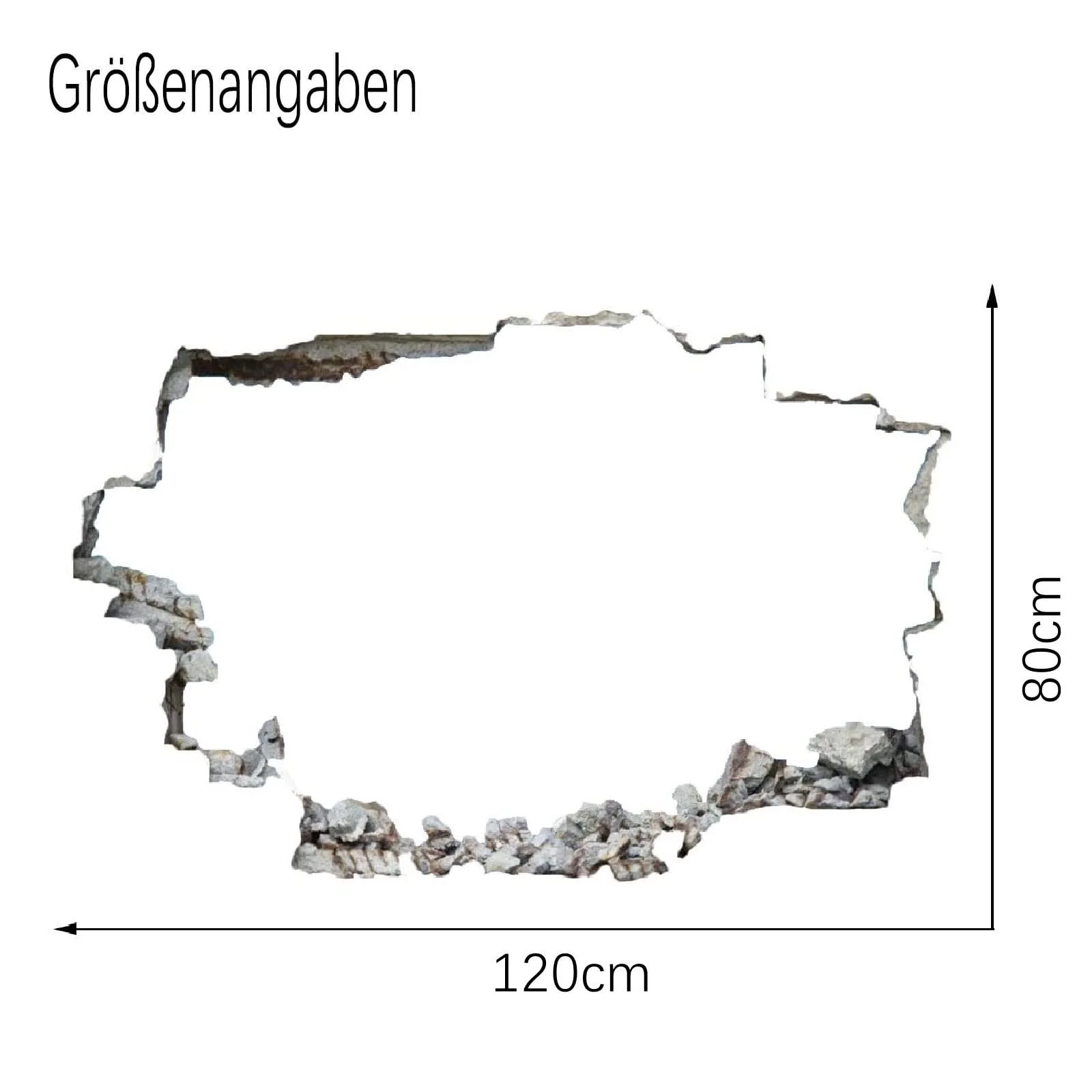 Наклейка на стіну Вовк 3D Breakthrough 120 x 80 см Самоклеючий вініл, фото №5 Наклейка на стіну Вовк 3D Breakthrough 120 x 80 см Самоклеючий вініл, фото №5
