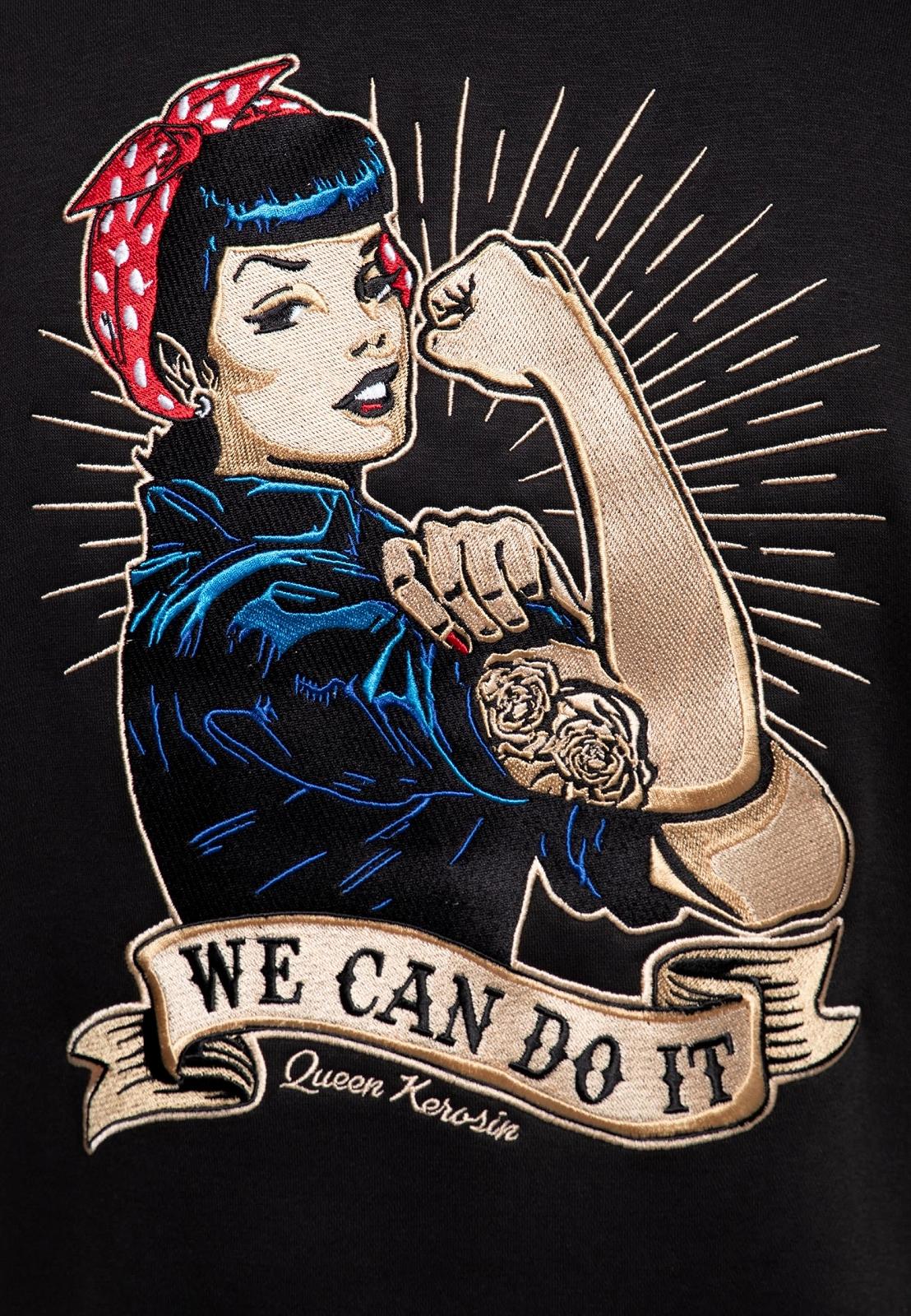 Женская куртка-бомбер Queen Kerosin We Can Do It, фото №5