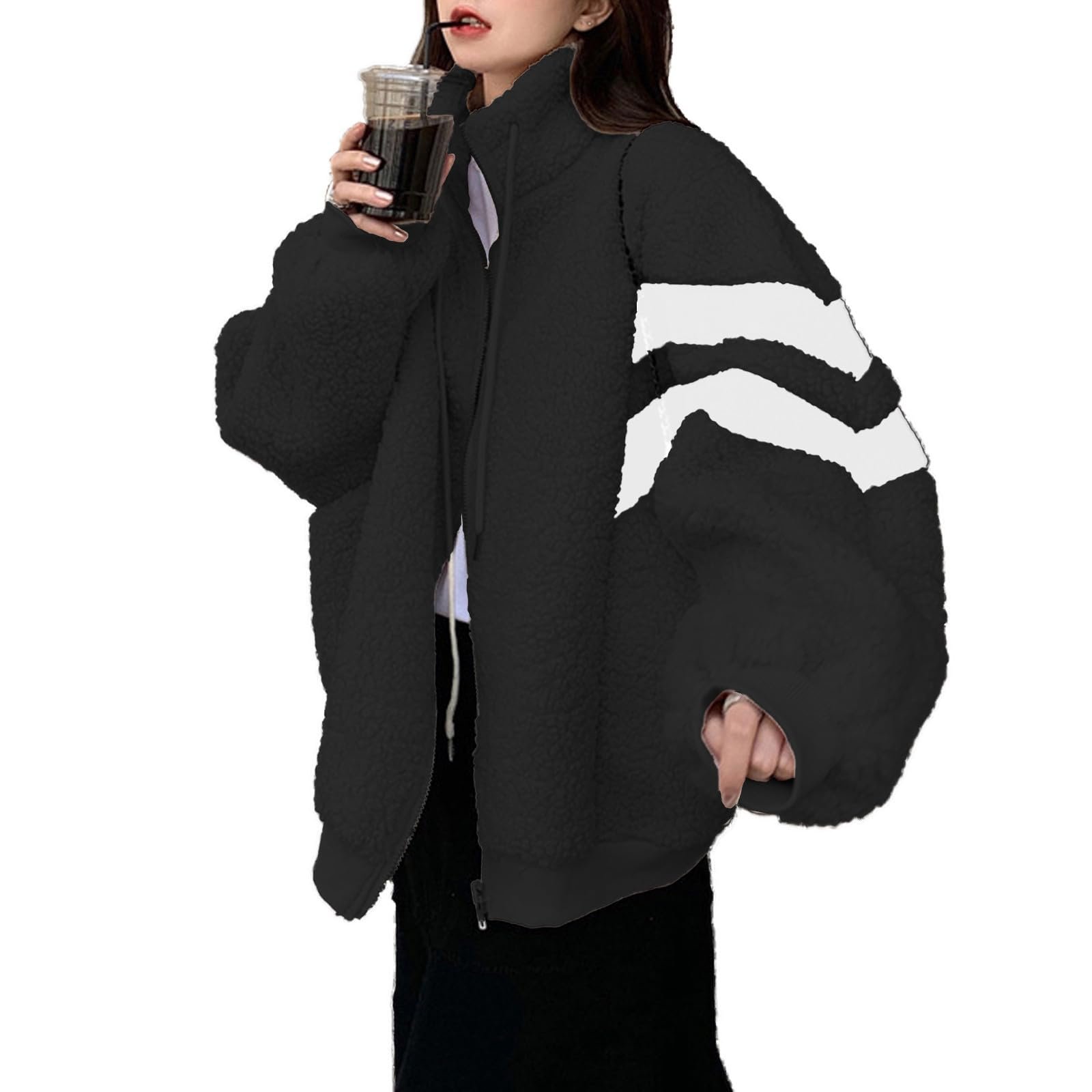 Женская куртка Teddy Переходная куртка Cuddly Fluffy Fleece Мягкая зимняя короткая плюшевая куртка Пальто Шерстяная флисовая куртка, фото №1 Женская куртка Teddy Переходная куртка Cuddly Fluffy Fleece Мягкая зимняя короткая плюшевая куртка Пальто Шерстяная флисовая куртка, фото №1