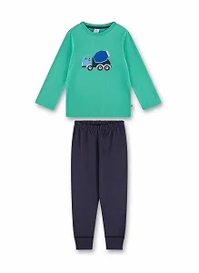 Пижама Sanetta для мальчиков Зеленый - Фото 1