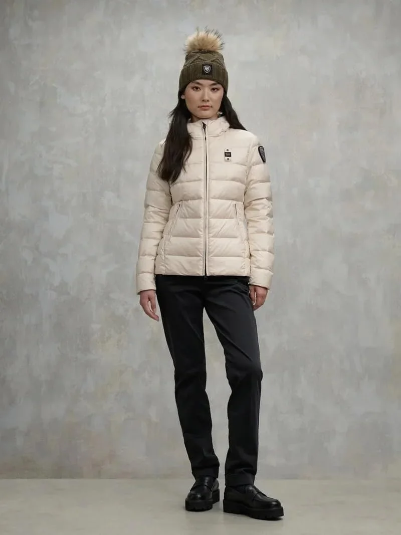 Пуховик Blauer Caroll Junior стьобаний - Бежевий, фото №5